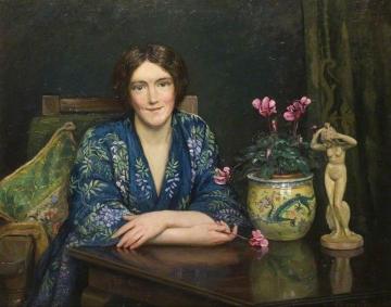 Beatrice Wix and the Dragon Bowl Artwork by Albert Ranney Chewett