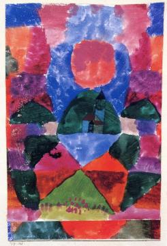 En Druck von Tegernsee Artwork by Paul Klee