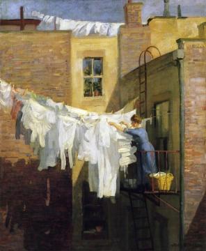 A Woman's Work Artwork by John Sloan