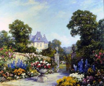 A Parisian Garden Artwork by Thomas Edwin Mostyn