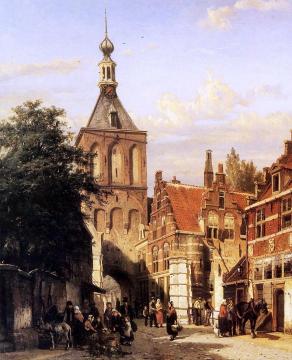 Binnenpoort in Culemborg Artwork by Cornelius Springer