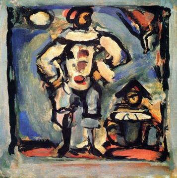 Pierrot and Polichinelle Artwork by Georges Rouault