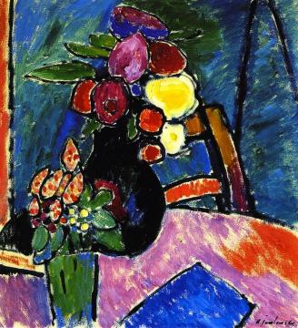 Floral Still LIfe Artwork by Alexej Jawlensky