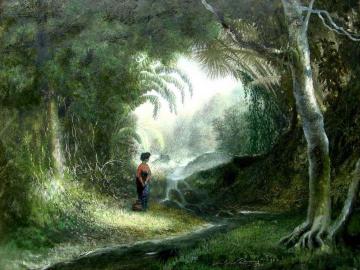Paysage De Forêt Tropicale Artwork by Adolphe Theodore Jules Potemont
