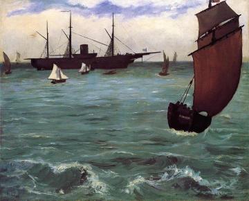 Fishing Boat Coming in Before the Wind Artwork by Edouard Manet