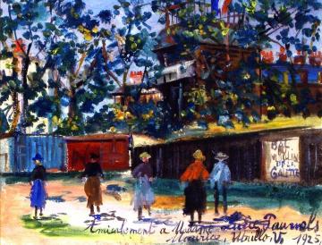 Montmartre, the Moulin de la Galette Artwork by Maurice Utrillo