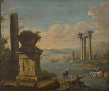 Italian Landscape Artwork by Giovanni Paolo Pannini