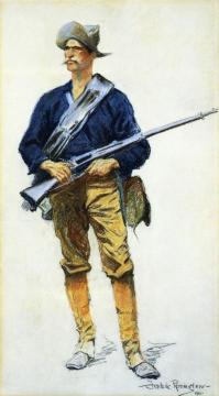 Infantry Soldier Artwork by Frederic Remington