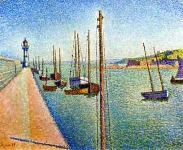 The Masts, Portrieux, Opus 182 Artwork by Paul Signac