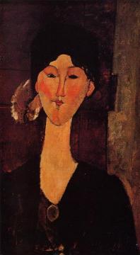 Portrait of Beatrice Hastings Artwork by Amedeo Modigliani