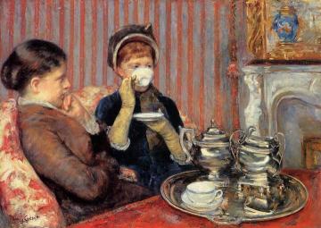 Tea Artwork by Mary Cassatt