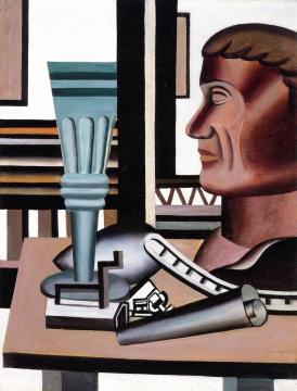Still LIfe with Bust Artwork by Fernand Léger