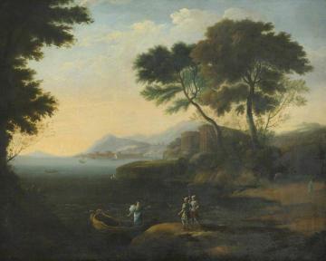 Embarkation of Carlo and Ubaldo in Pursuit of Rinaldo Artwork by Claude Lorrain