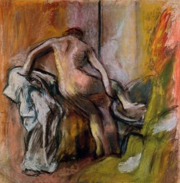 Leaving the Bath Artwork by Edgar Degas