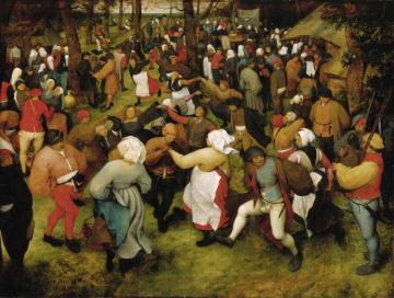 Wedding Dance In The Open Air Artwork by Pieter Bruegel the Elder