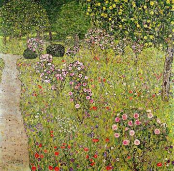 Fruit Garden With Roses Artwork by Gustav Klimt