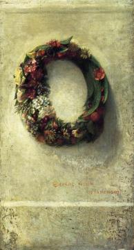 Wreath of Flowers Artwork by John La Farge