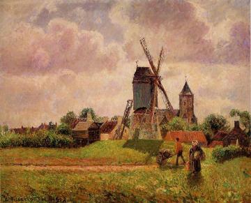 The Knocke Windmill, Belgium Artwork by Camille Pissarro