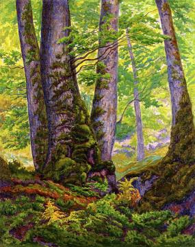 Three Beeches Artwork by Paul Ranson