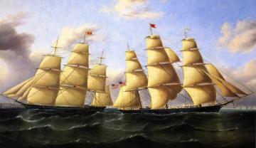 The "Contest" and "Young America" Artwork by James E. Buttersworth