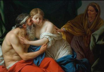 Sarah Presenting Agar to Abraham Artwork by Louis Jean François Lagrenée