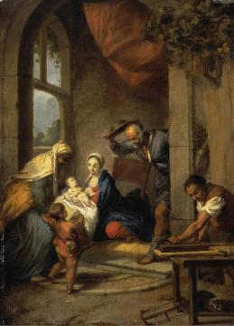 Holy Family Artwork by Nicolas Vleughels