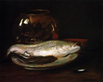 Fish Still Life Artwork by William Merritt Chase