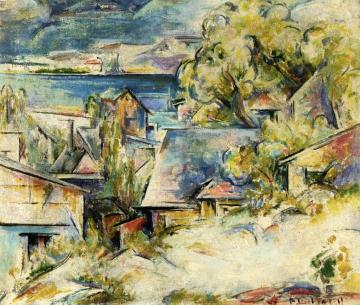 Harbor Scene Artwork by Preston Dickinson