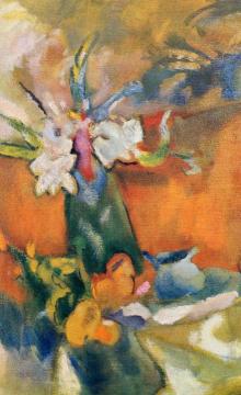 The Vase of Flowers Artwork by Jules Pascin
