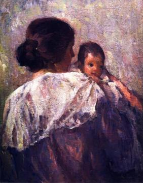 Artist's Wife and Child Artwork by John Folinsbee