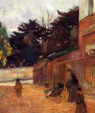 The Artist's Children, Impasse Malherne Artwork by Paul Gauguin