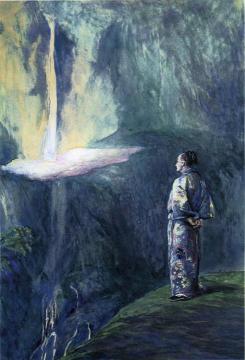 Li-Tai-Pe and the Waterfall Artwork by John La Farge