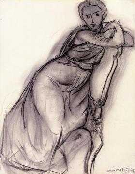 Seated Woman and Child Artwork by Henri Matisse