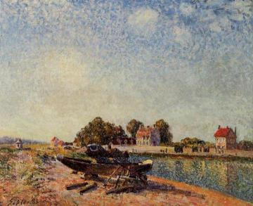 The Loing at Saint-Mammes Artwork by Alfred Sisley