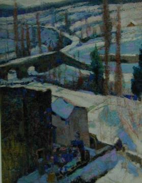 Neige à Saint Amand Artwork by Victor Charreton