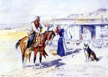 Thoroughman's Home On The Range Artwork by Charles Marion Russell
