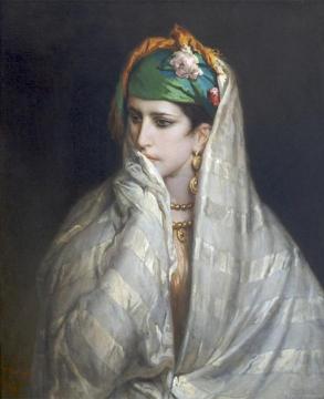 Young Woman from Tanger Artwork by Jean-François Portaels