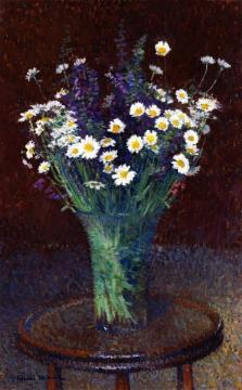 Vase of Daisies Artwork by Henri Martin
