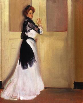 Girl in White Artwork by Alfred Henry Maurer
