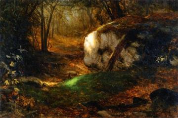Mossy Bank Artwork by Jervis McEntee