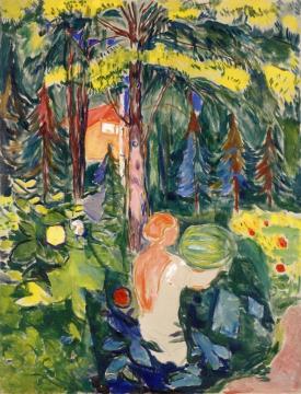 Woman With Pumpkin Artwork by Edvard Munch