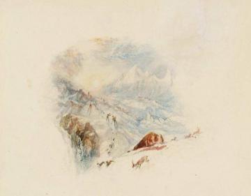 Rogers's 'Poems' - The Alps at Daybreak Artwork by Joseph Mallord William Turner
