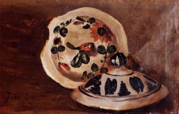 Soup Bowl Covers Artwork by Jean Frederic Bazille