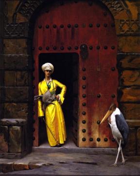The Marabou Artwork by Jean Leon Gerome