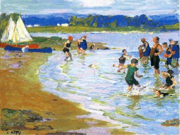 The White Sails Artwork by Edward Potthast