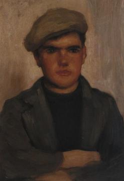 Boy Wearing a Cap Artwork by Henry Scott Tuke