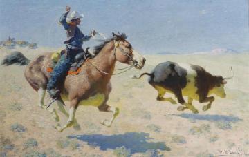 The Troublemaker Artwork by William Robinson Leigh