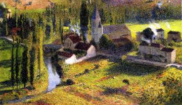 Village Of Labastide Du Vert On The Lot River Artwork by Henri Martin