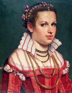 Portrait Of Isotta Brembati Grumelli Artwork by Giovanni Battista Moroni