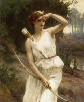 Diana, The Huntress Artwork by Guillaume Seignac